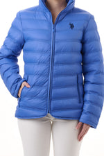 U.S. Polo Assn. Ladies Long Sleeve Puffer Jacket - Blue