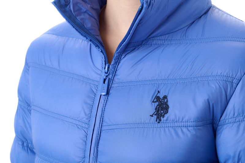 U.S. Polo Assn. Ladies Long Sleeve Puffer Jacket - Blue