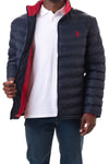 U.S. Polo Assn. Men's Long Sleeve Puffer Jacket - Navy