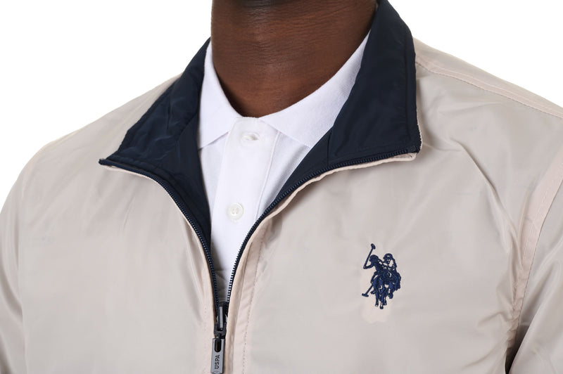 U.S. Polo Assn. Men's Reversible Jacket - Stone/Navy