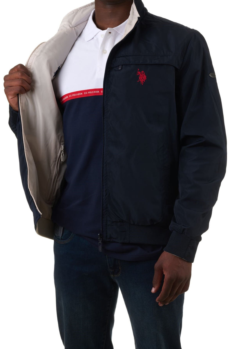 U.S. Polo Assn. Men's Reversible Jacket - Stone/Navy