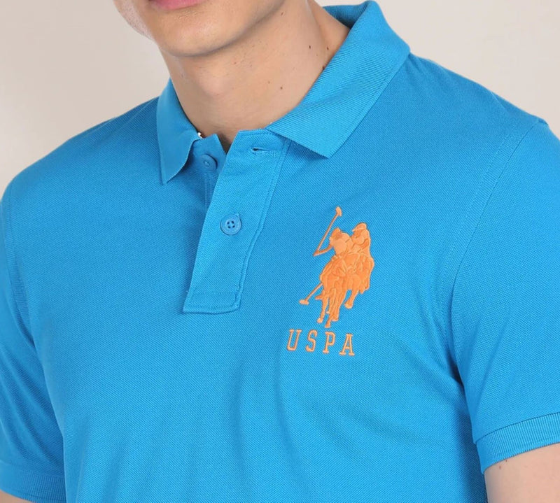 U.S. Polo Assn. Mens Iconic Polo Shirt - Blue Atoll