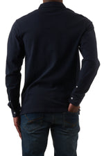 U.S. Polo Assn. Men's Long Sleeve Formal Polo Shirt - Navy