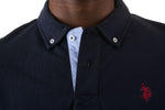 U.S. Polo Assn. Men's Long Sleeve Formal Polo Shirt - Navy