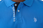 U.S. Polo Assn. Men's Polo Shirt with print detail - Blue