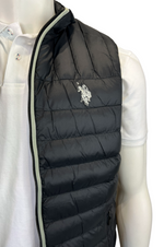 U.S. Polo Assn. Mens Sleeveless Puffer Jacket - Black