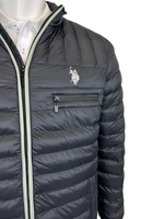 U.S. Polo Assn. Mens Long Sleeve Puffer Jacket - Black