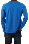 U.S. Polo Assn. Men's Pique Long sleeve Grampa Shirt - Blue