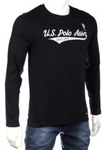 U.S. Polo Assn. Mens USPA Long Sleeve T-Shirt - Black