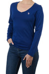 U.S. Polo Assn. Ladies Plain Long Sleeve T-Shirt - Indigo