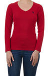 U.S. Polo Assn. Ladies Plain Long Sleeve T-Shirt - Red