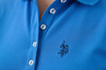 U.S. Polo Assn. Ladies Signature plain polo shirt - Blue