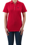 U.S. Polo Assn. Ladies Signature plain polo shirt - Red