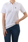 U.S. Polo Assn. Ladies Signature plain polo shirt - White