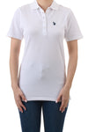 U.S. Polo Assn. Ladies Signature plain polo shirt - White