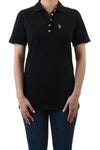 U.S. Polo Assn. Ladies Signature plain polo shirt - Black