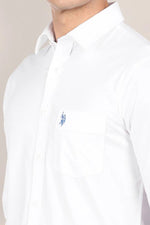 U.S Polo Assn. Men's Long Sleeve Woven Shirt - White