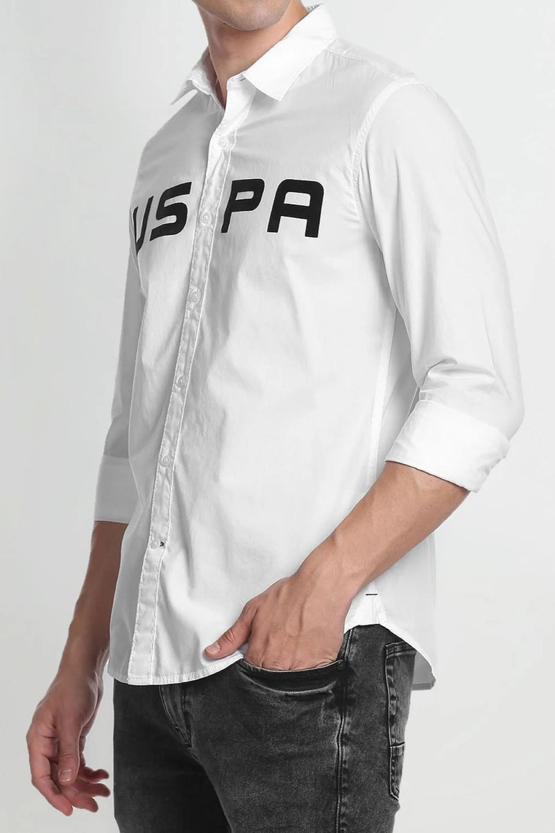 U.S Polo Assn. Men's Long Sleeve Woven Shirt - USPA Print