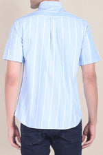 U.S. Polo Assn. Mens Short Sleeve Woven Shirt - Striped