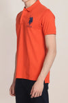 U.S. Polo Assn. Men Signature Large DHM Golf Shirt - Orange