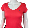 U.S. Polo Assn. Ladies Plain Short Sleeve Slim fit T-Shirt - Coral