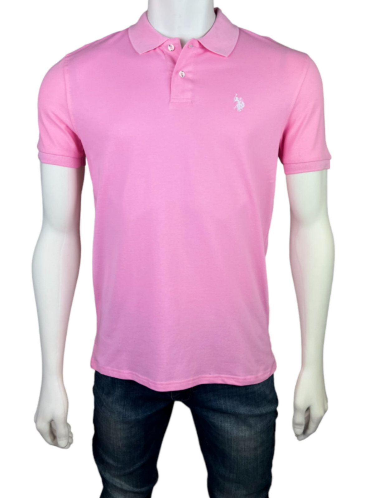 U.S. Polo Assn. Men s Signature Polo Shirt Pink Pink Small
