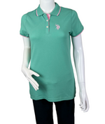U.S. Polo Assn. Ladies plain polo shirt - Wasabi