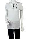 U.S. Polo Assn. Ladies plain polo shirt - White