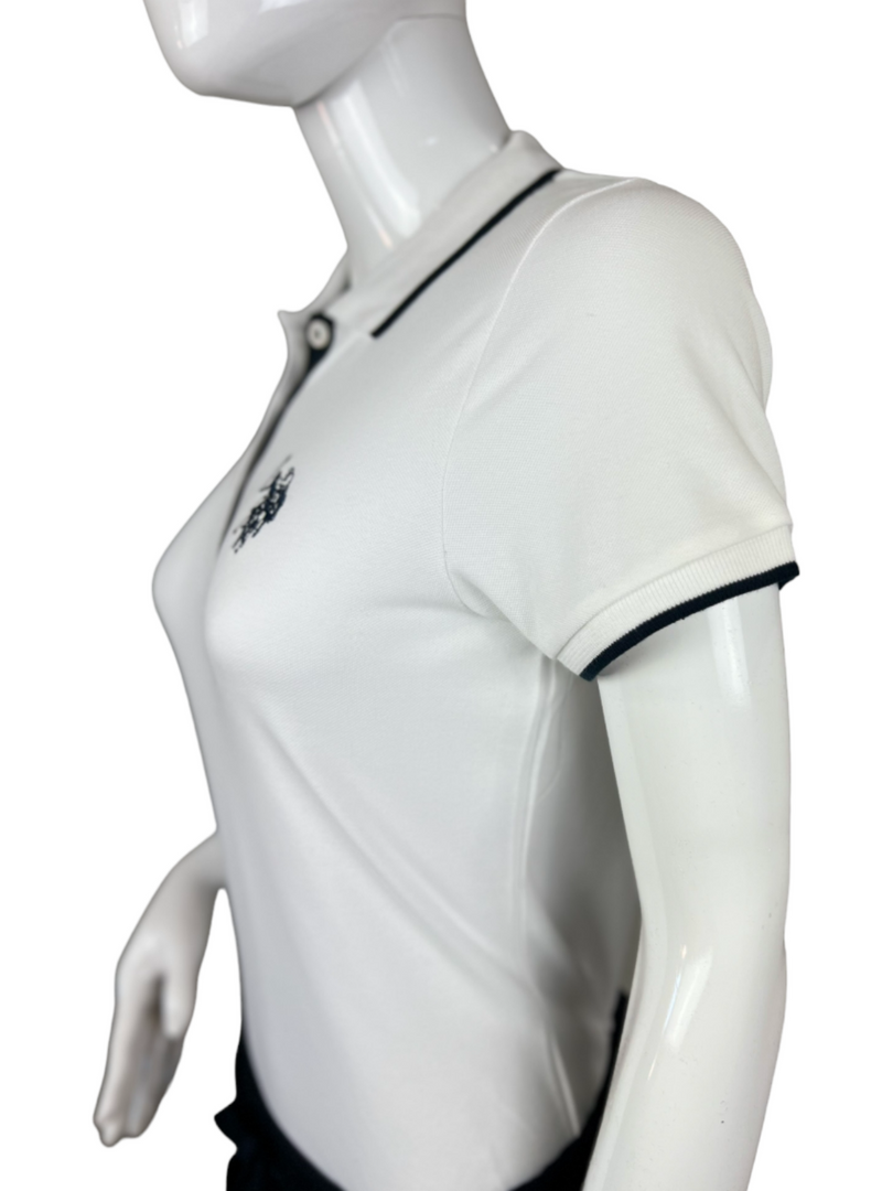 U.S. Polo Assn. Ladies plain polo shirt - White