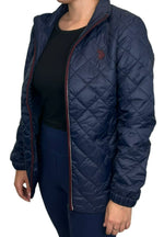 U.S. Polo Assn. Ladies Long Sleeve Puffer Jacket - Navy