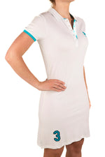 U.S. Polo Assn. Ladies DHM Logo Polo Dress - White