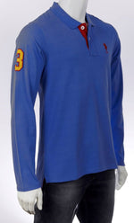 U.S. Polo Assn. Mens Longsleeve Polo Shirt - Royal Blue