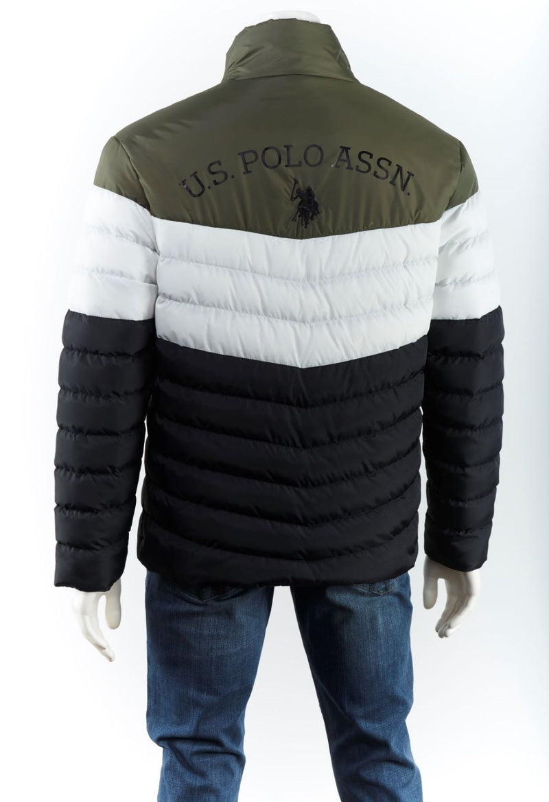 U.S. Polo Assn. Mens Long Sleeve Panelled Jacket - Green