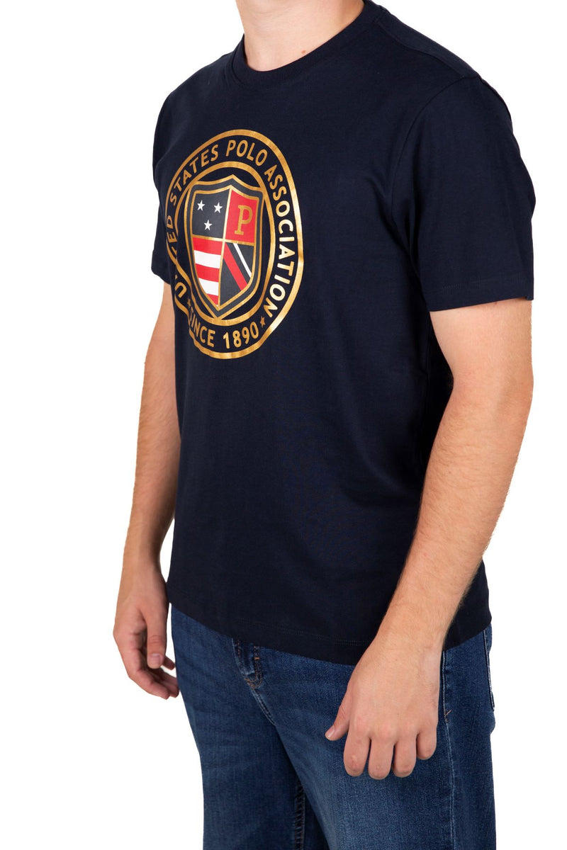 U.S. Polo Assn. Mens T-Shirt - Gold Foil Print
