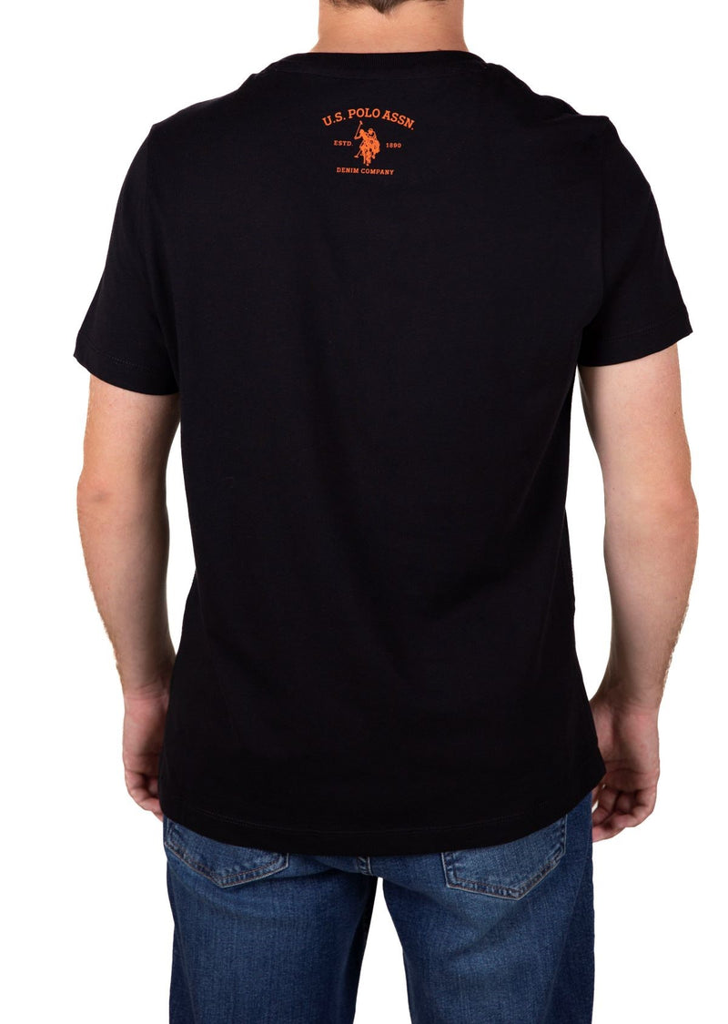 U.S. Polo Assn. Mens T-Shirt - USPA Denim Textured Graphic