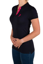 U.S. Polo Assn. Ladies plain polo shirt - Navy